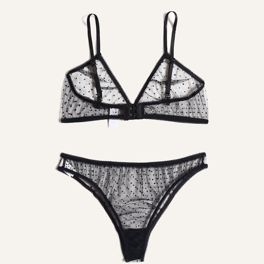 Ashleigh - 2pc Polka Dot Mesh Set